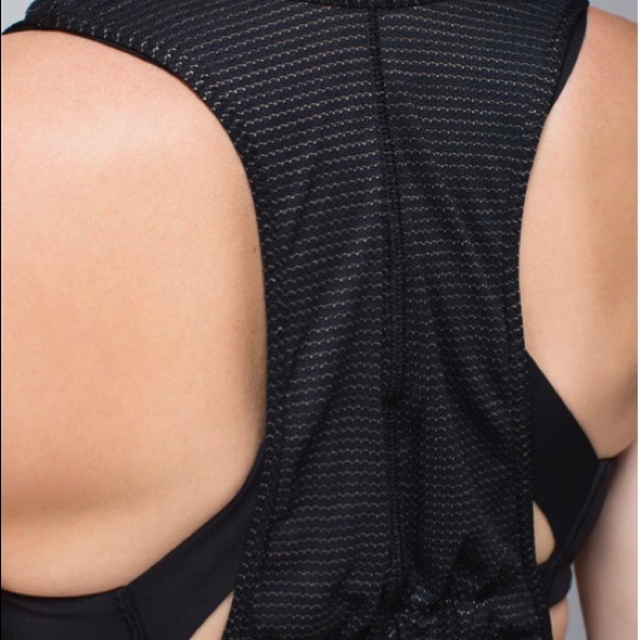 Lululemon Stash It Tank Black & Gold - Picture 5 of 16